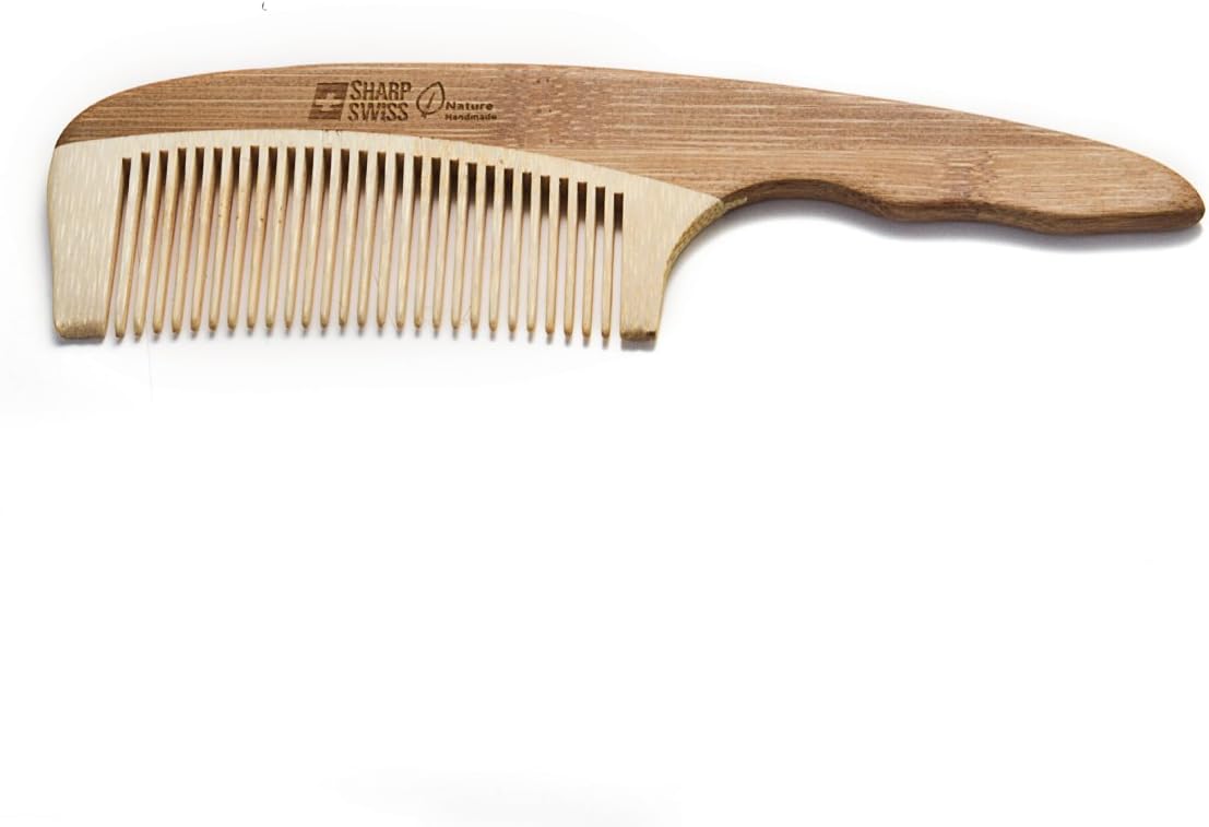 No Static Handle Wooden Hair Comb