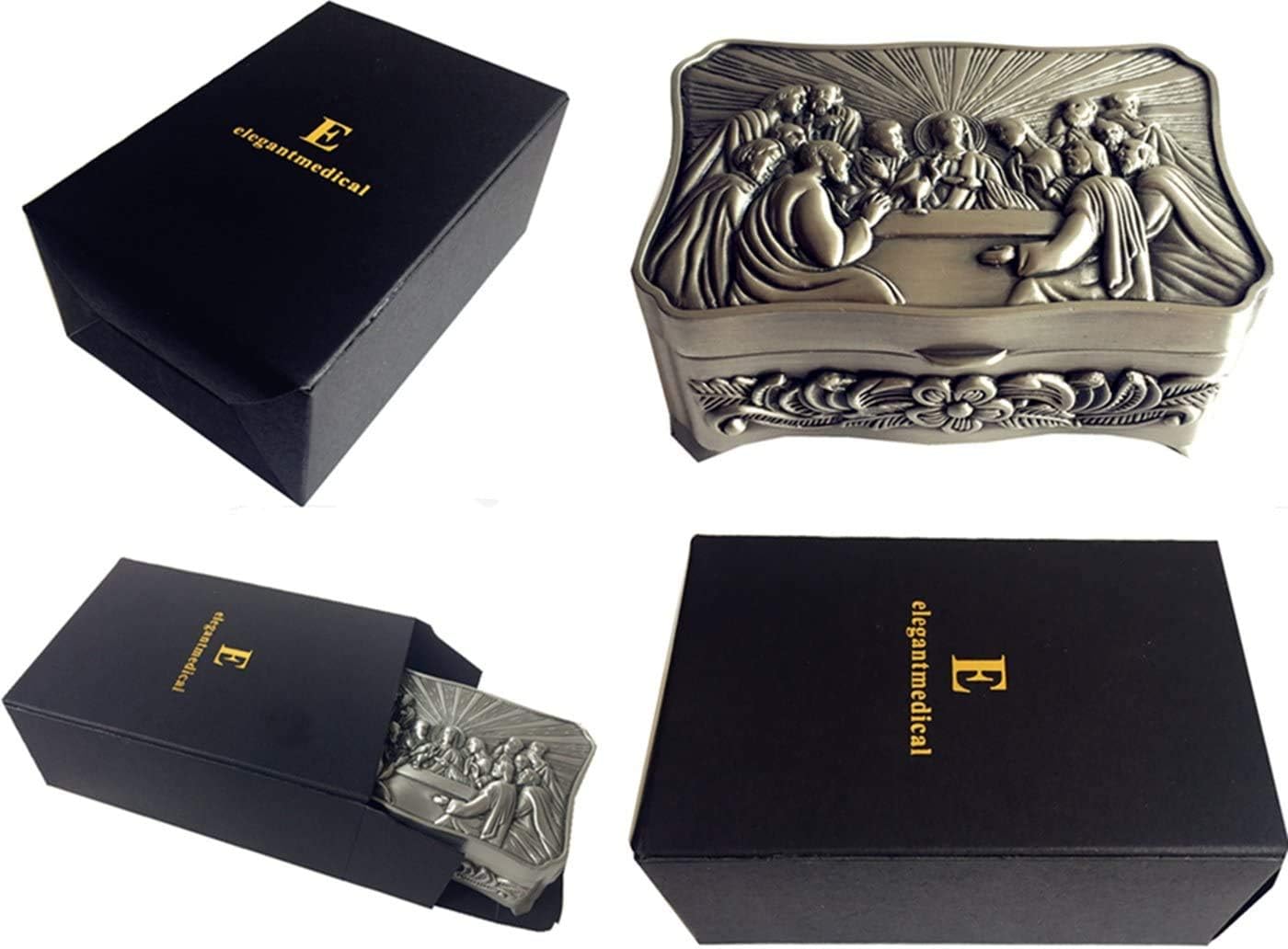 elegantmedical HANDMADE Gold Wire Wrapped UNDOUBTED Strawberry Crystal Beads &10mm Real Pearl Beads Rosary Cross/Crucifix Catholic Women's Necklace Gift Box - Image 7