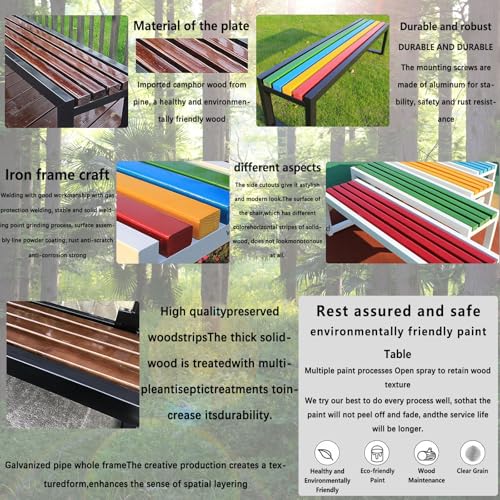 Banco de exterior resistente para terraza parque y zonas de cesped 4