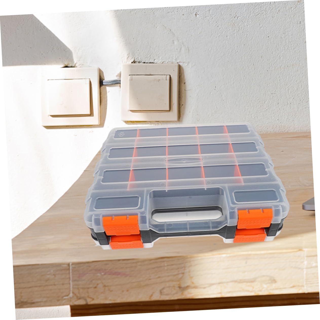 Homoyoyo Double-sided Plastic Tool Accessories Box for Electronic Components Parts Organizer Craft Storage Bead Containers Jewelry Making