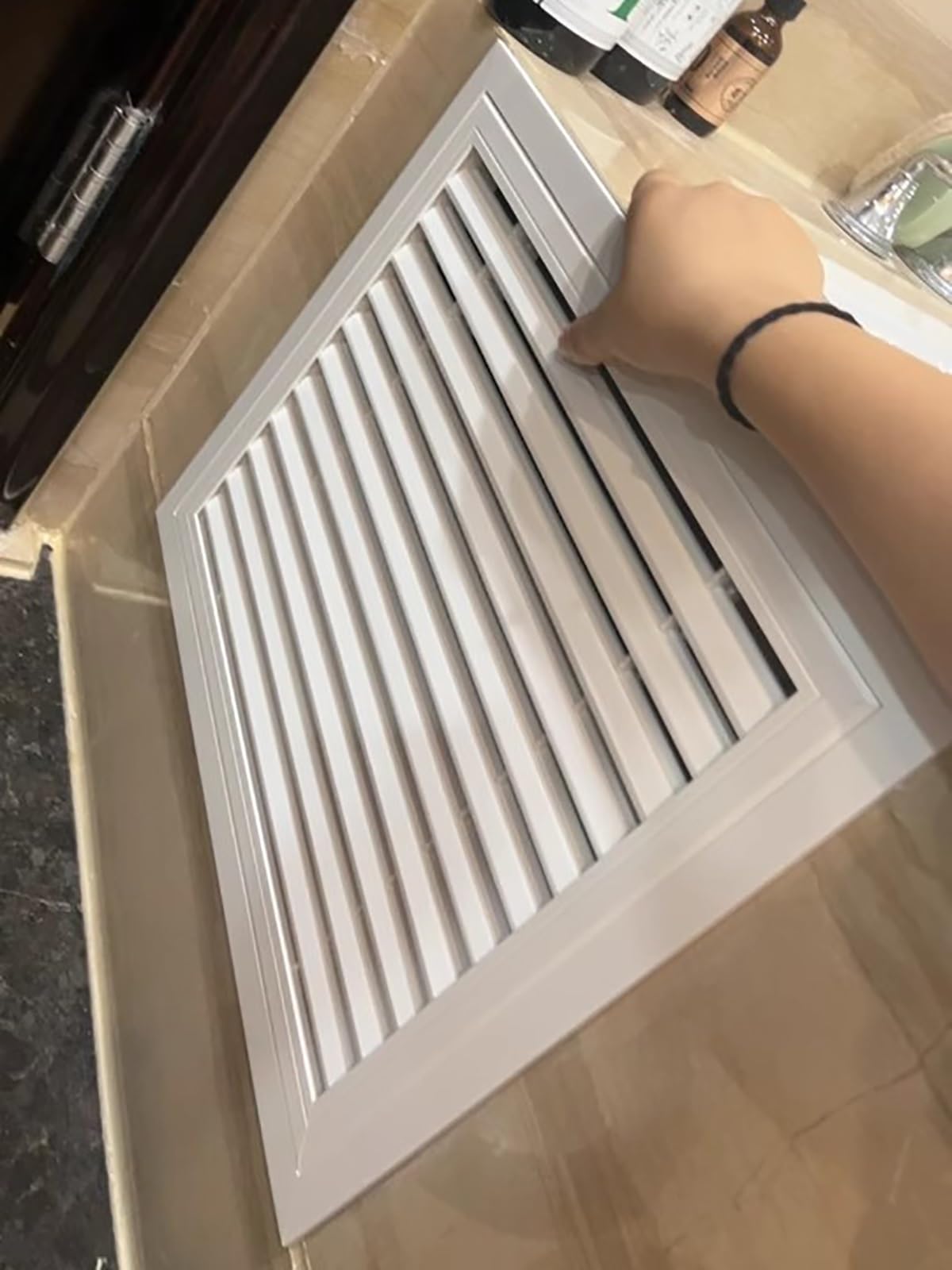 Griglia di Ventilazione Personalizzata per Cucina con Soffitta, Copertura Quadrata per Parete, Pannello di Accesso con Persiana Rimovibile(38x38in (97x97cm))