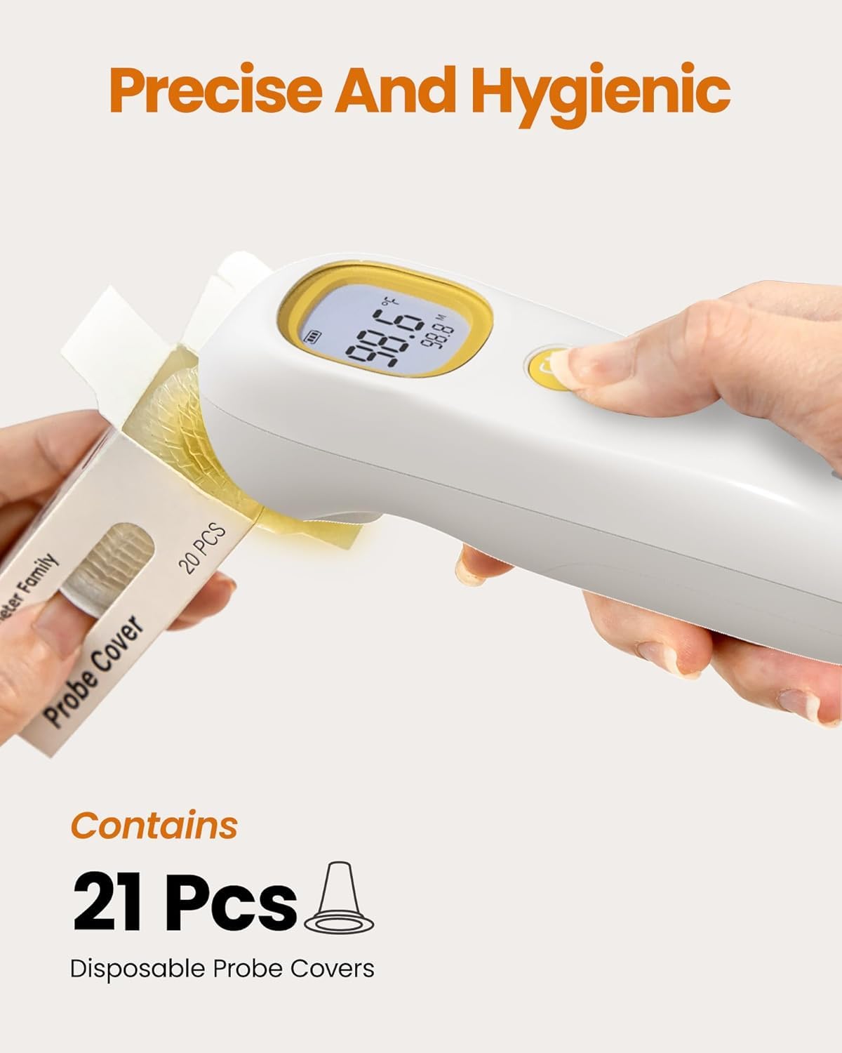 Ear Thermometer ET107 + 100X Ear Thermometer Probe Covers