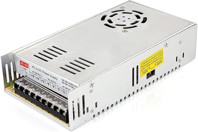 Surom 12v 30a Dc Universal Regulated Switching Power Supply 360w for CCTV, Radio, Computer Project