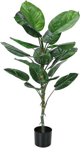 Miniatura 1 de Monarch Specialties I 9519 Planta artificial, 54 pulgadas de alto, árbol de Dieffenbachia, interior, falso, falso, suelo, vegetación, maceta, tacto