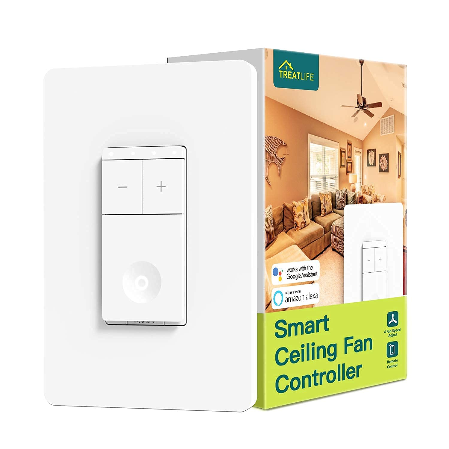 Smart Ceiling Fan Control 1 Pack+3 Way 