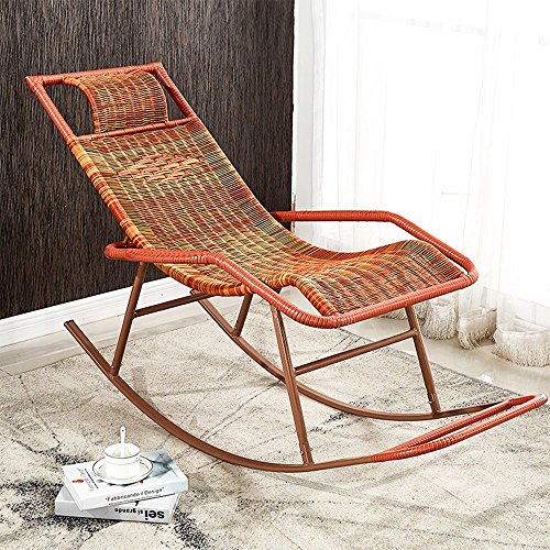 LYQQQQ Folding Chair Rocking Chair Cane Chair Adult Siesta Lounge ...