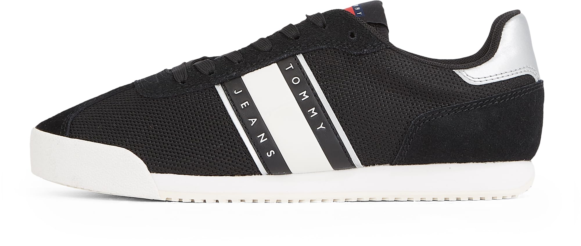 Tommy Jeans Women’s Profile Low Top Runner Trainers, Black (Black), 6.5