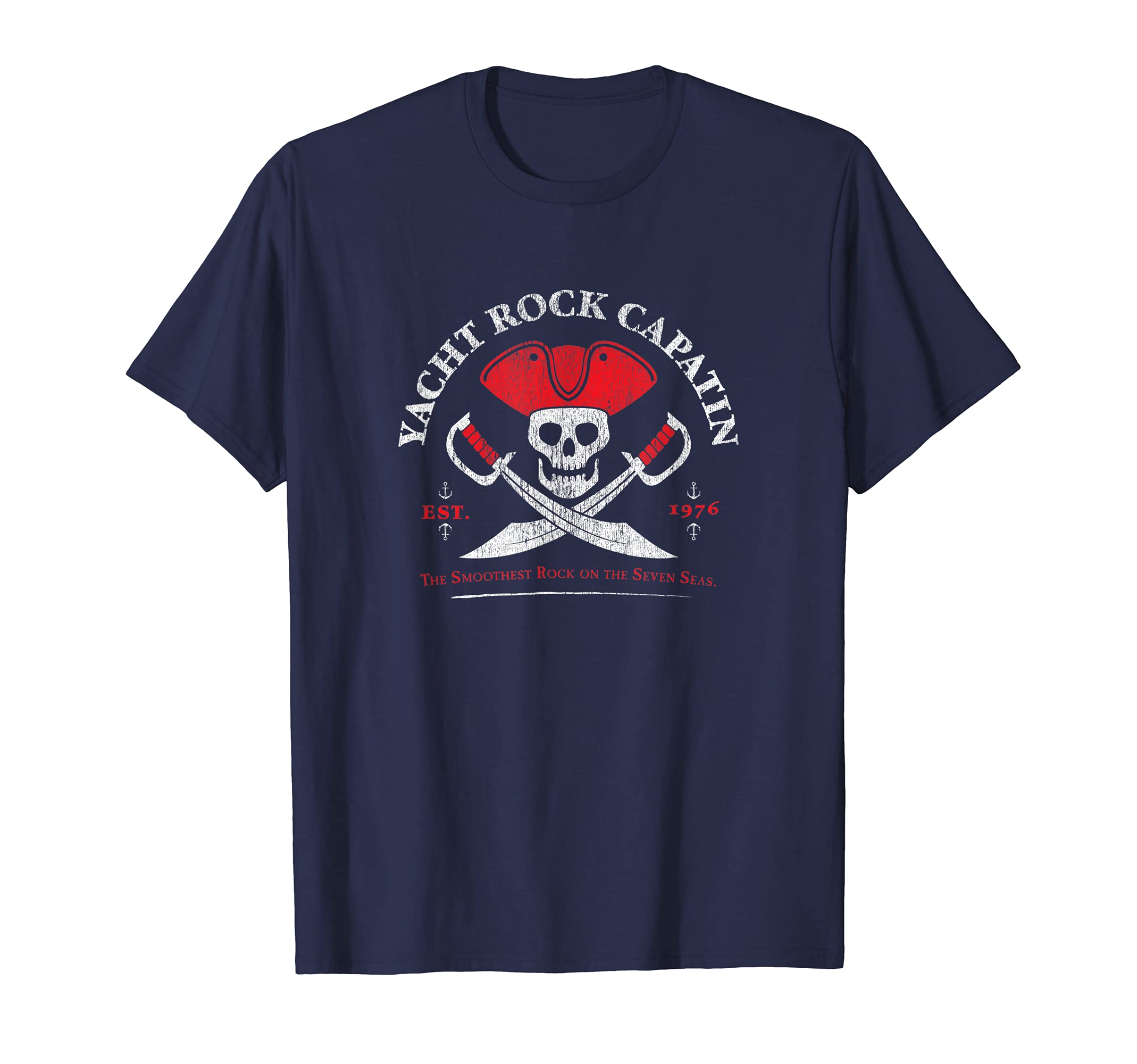 Spazzo TeesYacht Rock Pirate Captain - Party Boat Drinking T-Shirt
