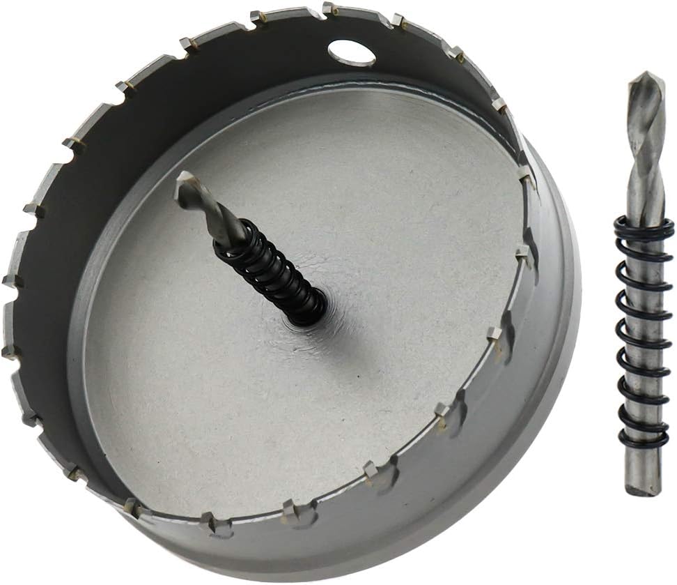 Carbide Hole Saw 4.5-inch/115mm Cutting Dia Hole Cutter for Cutting Stainless Steel & Iron