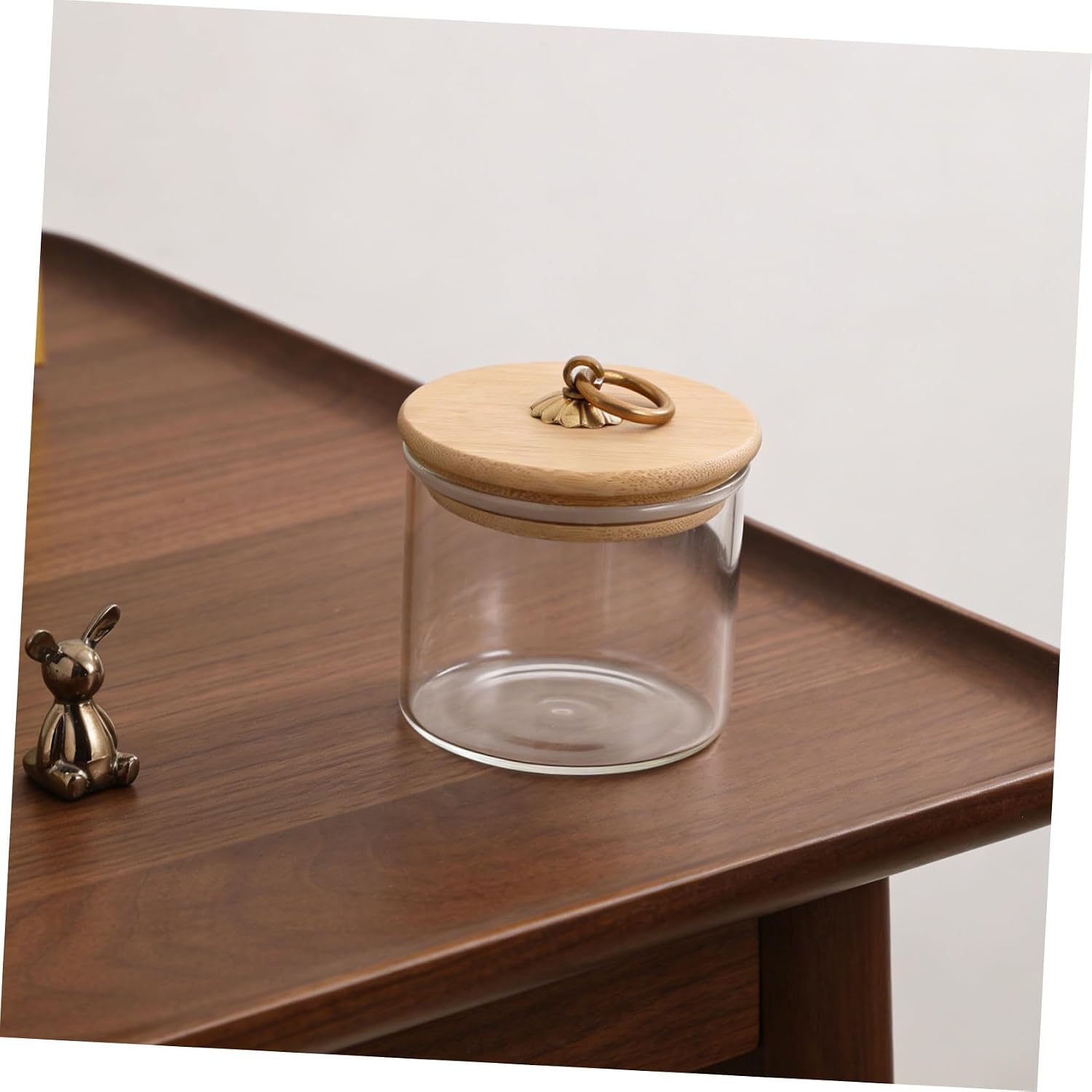 SECFOU Mason Jar Lid Reusable Leakproof Cover and Pull Handle with Silicone Seal Ring Sturdy 3.23 Inch Kitchen Storage Lid for Glass Jars for Pantry Use