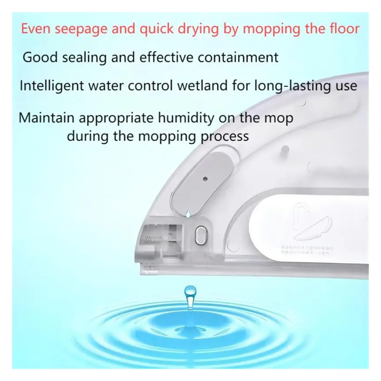 Accesorios compatibles con Dreame, F9 robot barredor accesorios control eléctrico tanque de agua tanque de agua(1pcs white)