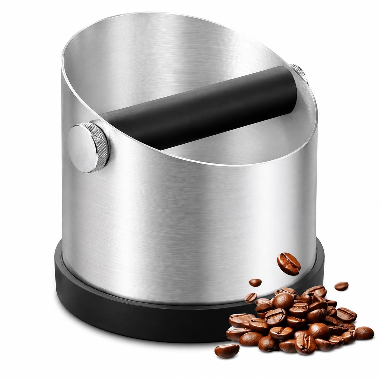 GullSkies Coffee Knock Box, Stainless Steel Coffee Grounds Bin