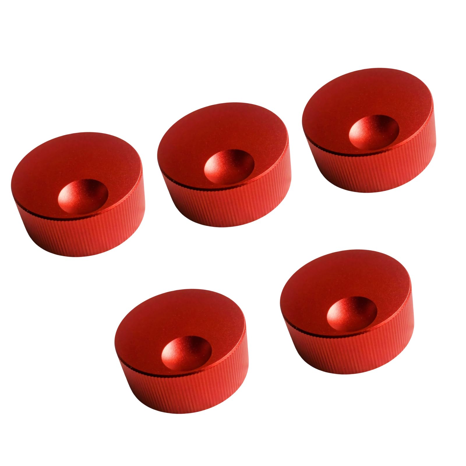5Pcs Matte Finish Aluminum Control Knobs Ideal for Replacement or Upgrades Control Knobs Smooth Rotation Design Knob