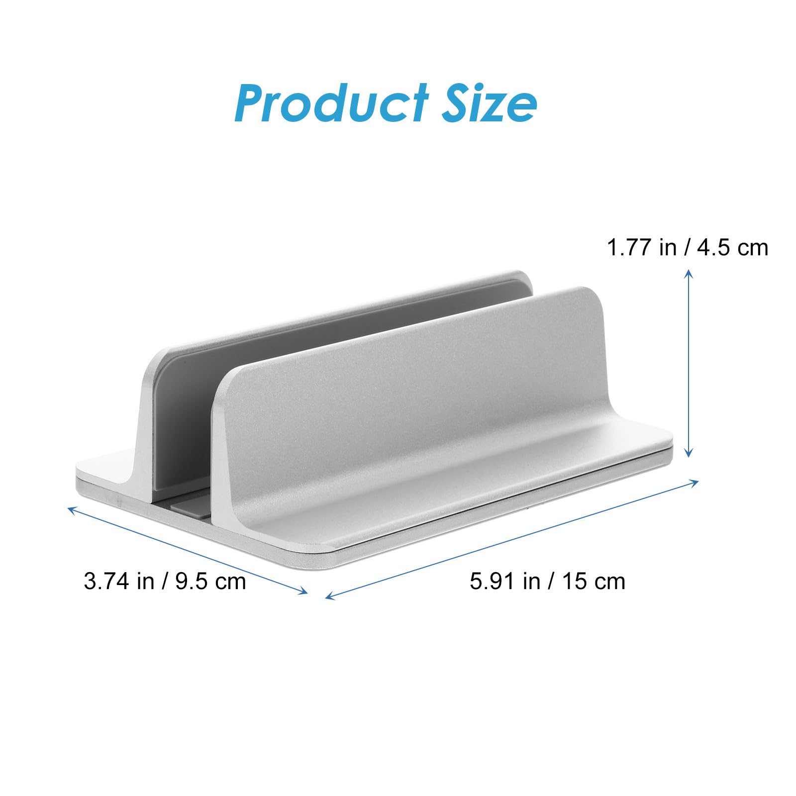 Aleación de Aluminio Soporte Vertical Ranura para Portátil