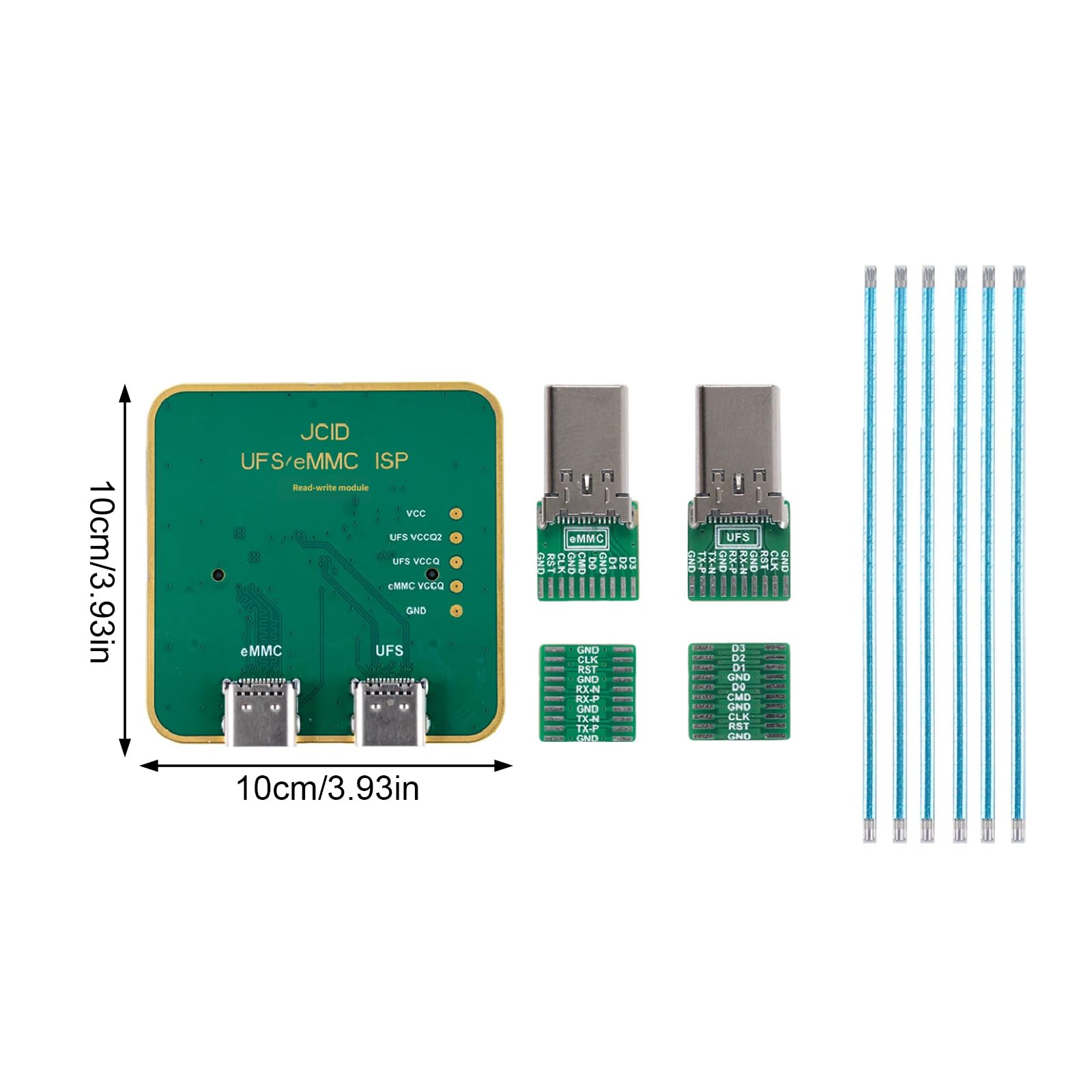 Nand Programmer - Juego completo de accesorios de conexión para disco duro con fácil configuración de teléfono y reparación intermitente, lector de disco duro móvil