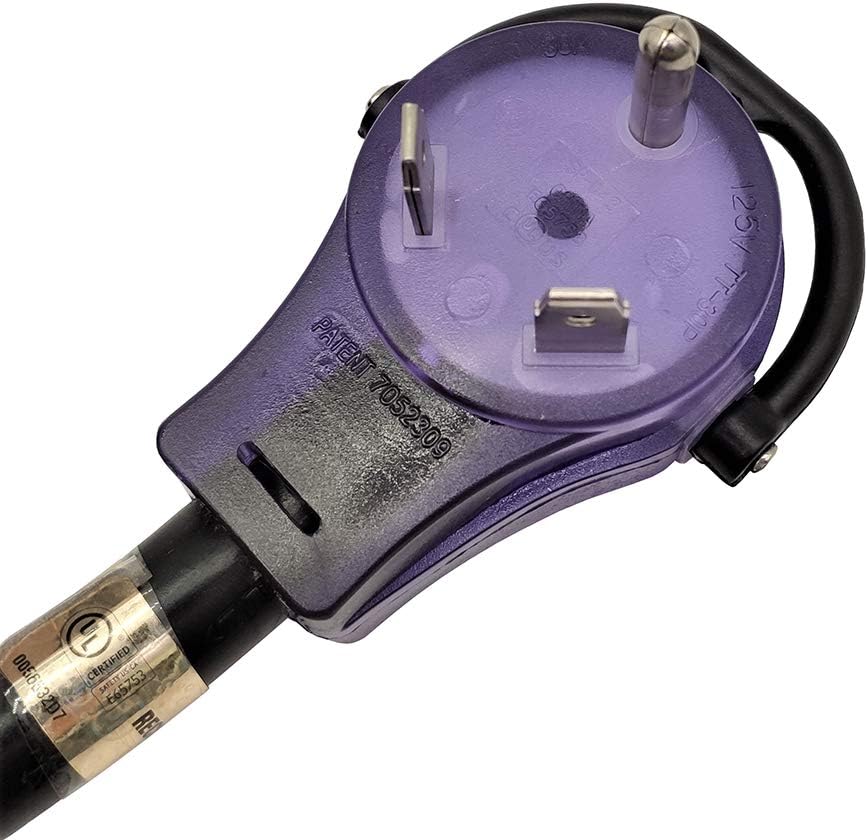 Parkworld RV 30A Extension Cord NEMA TT-30 with Handle, Camper 30amp TT-30P to TT-30R (25 Feet)