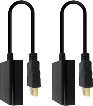 Upgrade HDMI to VGA Adapter,2-Pack Gold-Plated Converter Connector for Computer, Desktop, Laptop, PC, Monitor, Projector, HDTV and More, Up to 1080p Full High Definition