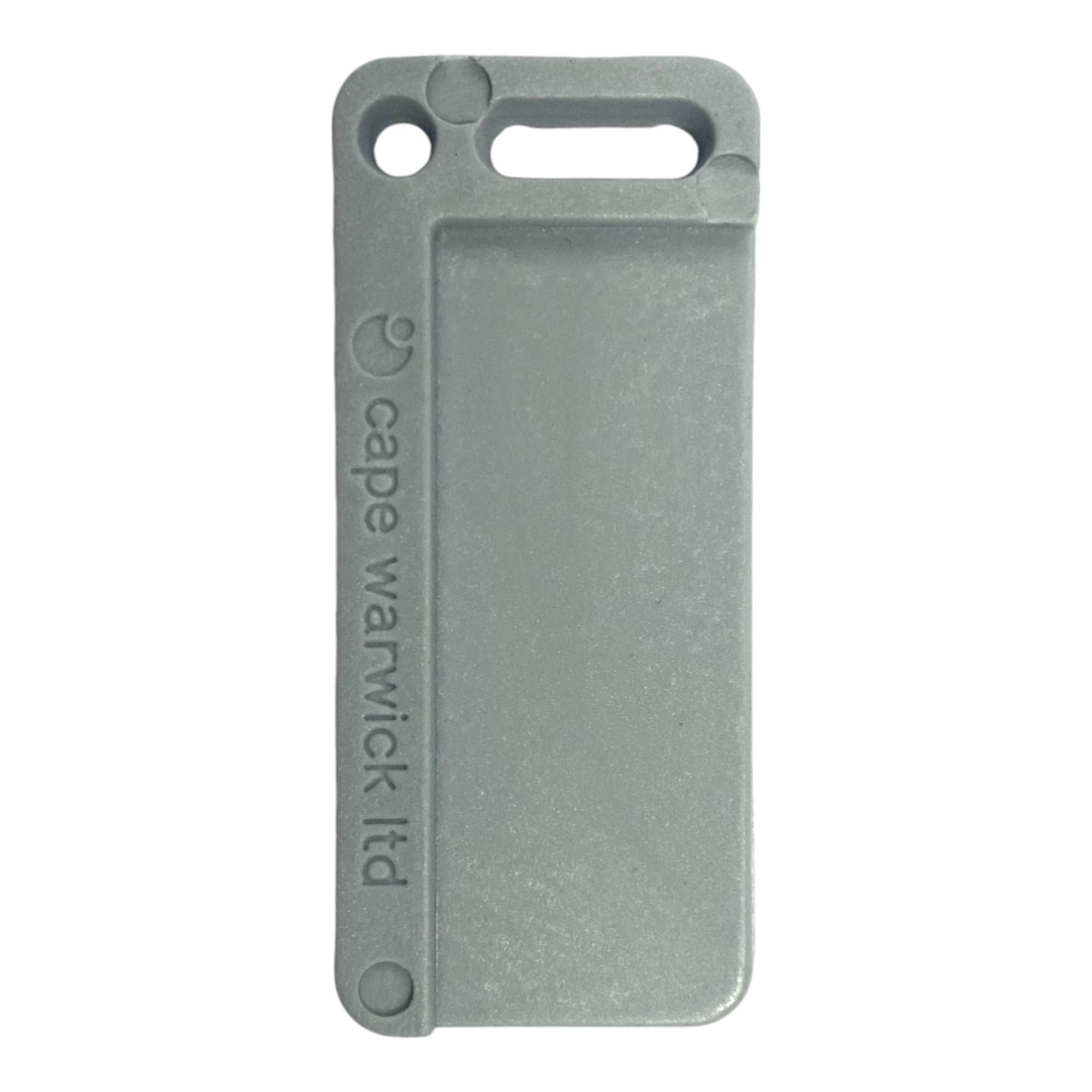 Cape Warwick Ltd Identification Labelling Tags Product, Tray, Key Tag, Luggage Tag, Care Home, Care, Medical Identification Tag, Marking System, Eyelet Hole (Grey, Large (90mm x 38mm))
