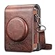 Fintie Tasche für Fujifilm Instax Mini EVO Sofortbildkamera - Hochwertige Kunstleder Reise Hülle Abdeckung Kameratasche Schutzhülle mit abnehmbaren Riemen, Braun