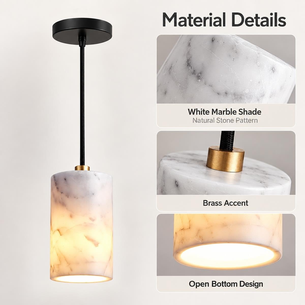 Lampa wisząca z kamienia naturalnego, lampa wisząca z alabastru