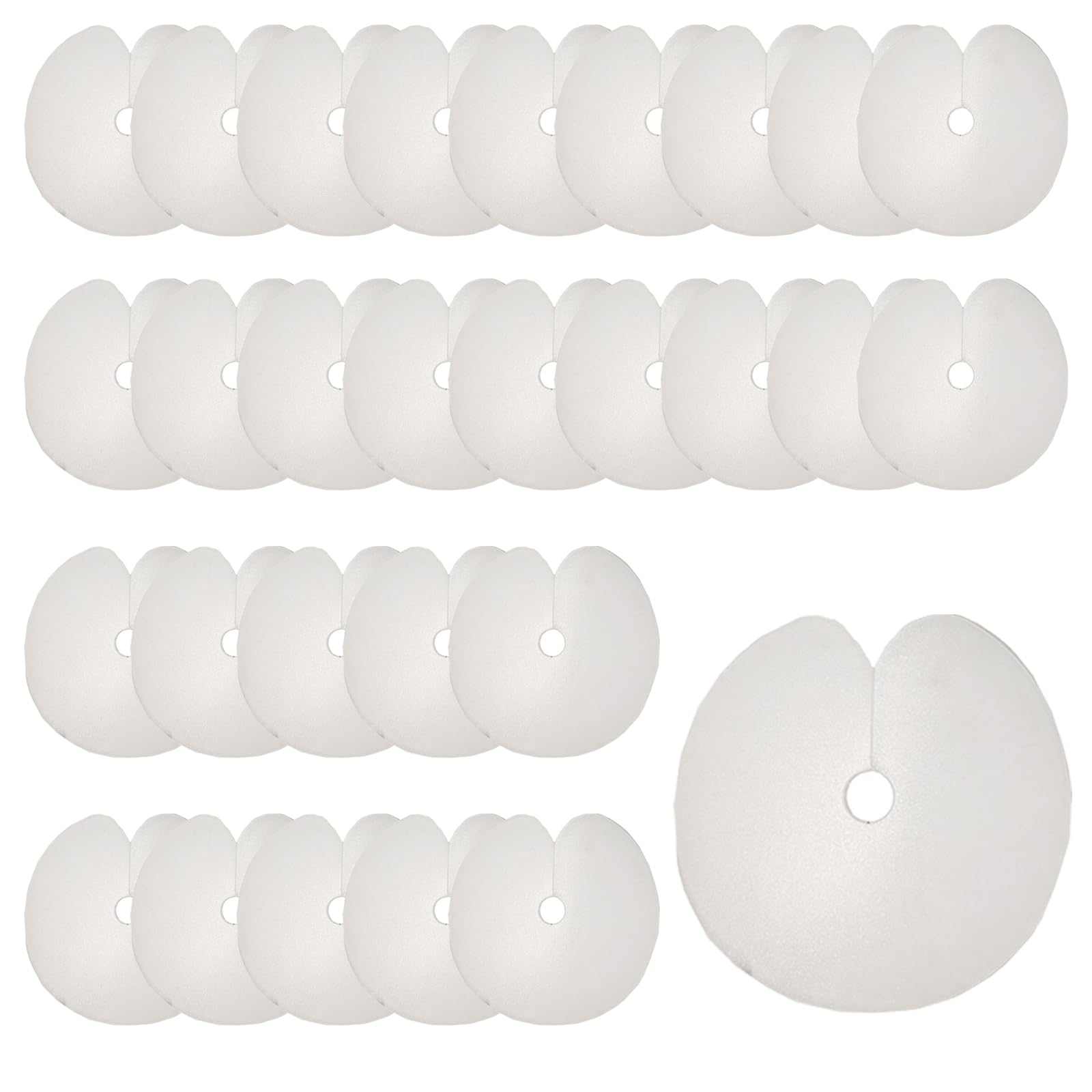 100Pcs Clear Hair Extensions Circular Single Hole Effective Hair Extension Heat Shield Guards Transparent Hair Extension Heat Shield Guards for Hair Extensions Bond
