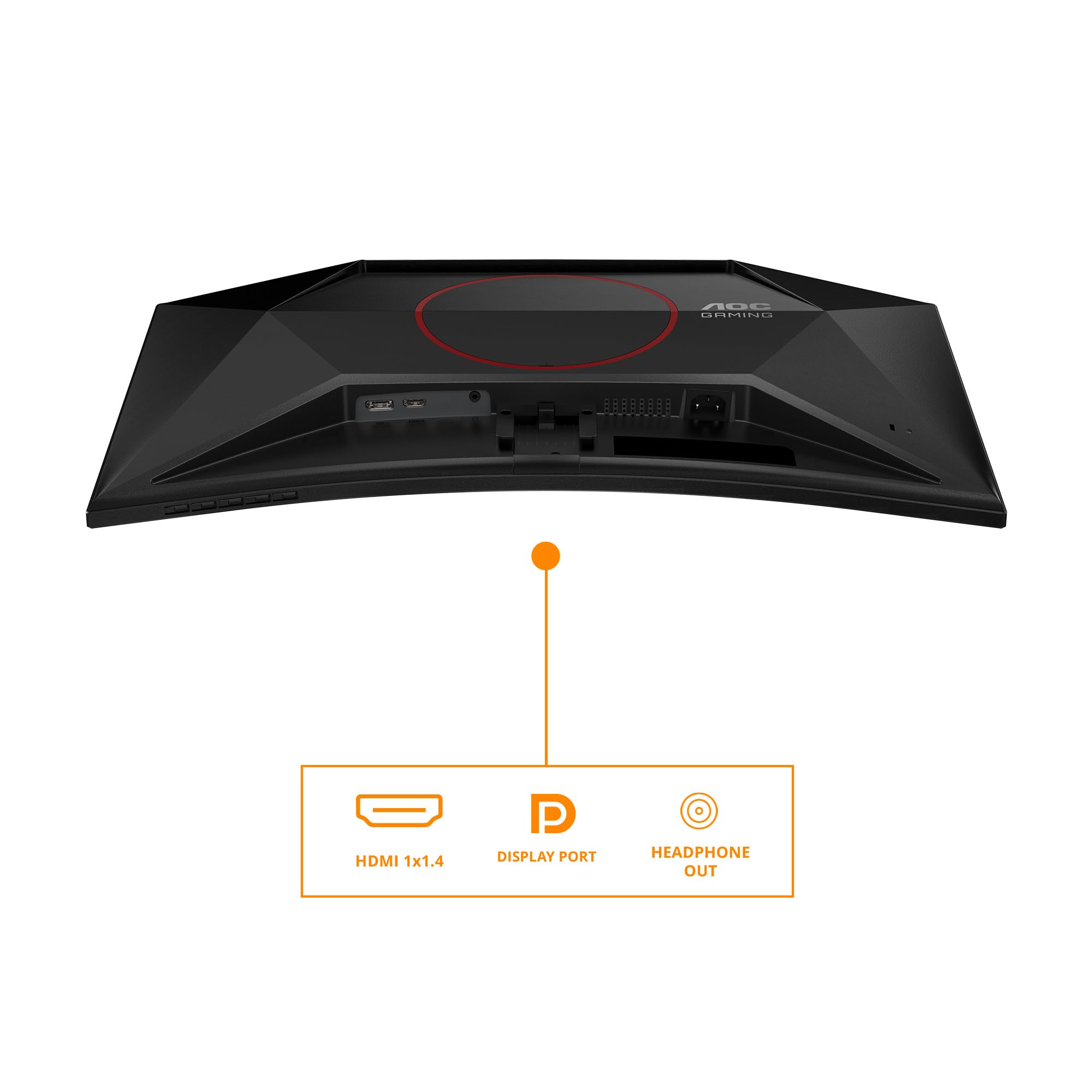 AOC Moniteur Incurvé, C27G42FE 27 Pouce 180Hz, VA Dalle, 4ms GtG, HDR10, FreeSync, (1920x1080 HDMI 1x 1.4 DP 1x 1.2) Noir