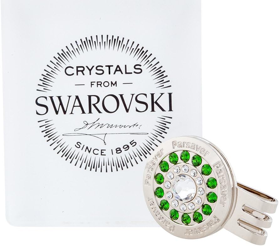 Parsaver Crystal Golf Ball Marker - Bullseye Ball Markers - A Wonderful Gift Idea for Men and Women Golfers