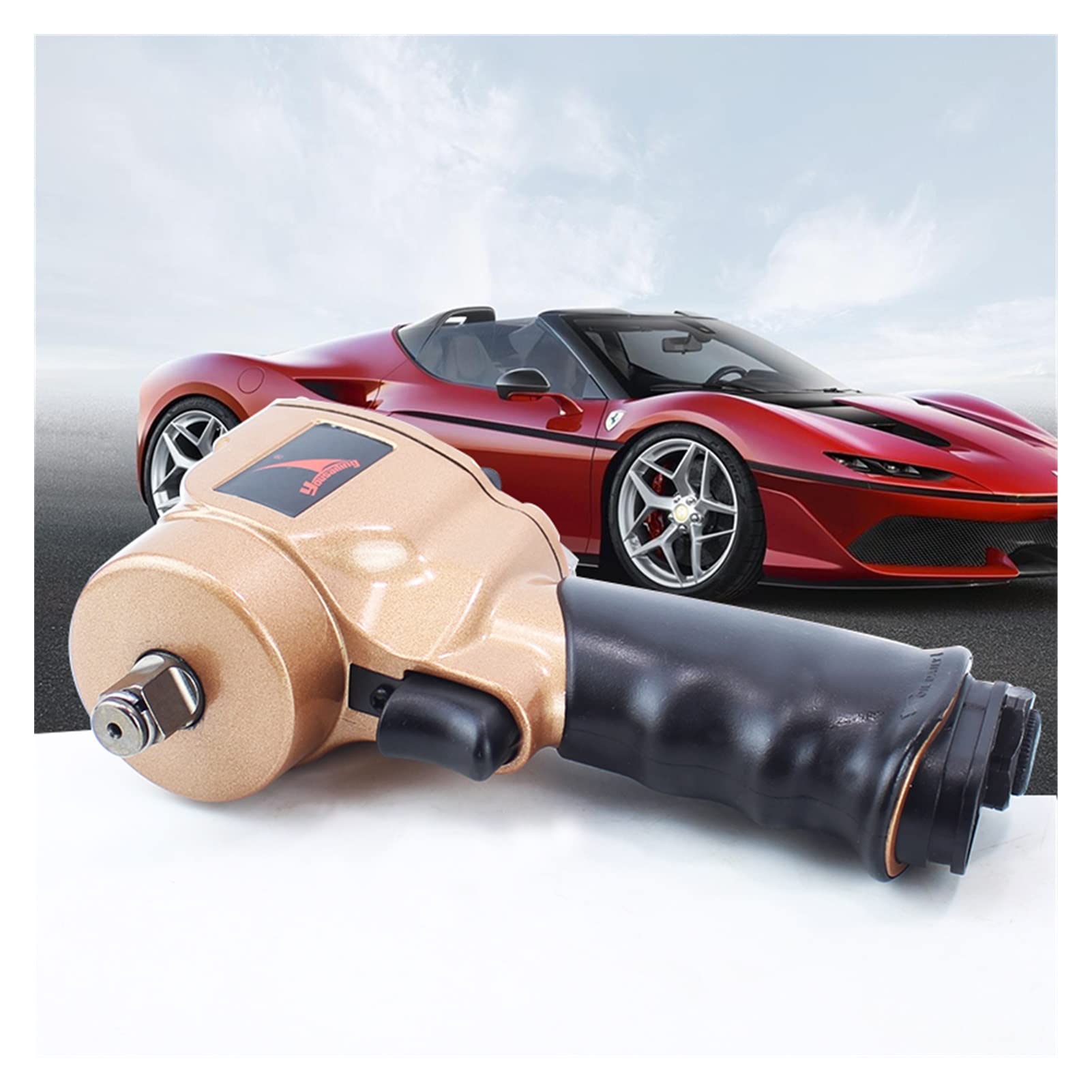 Set di scalpelli per martello pneumatico 1/2 Mini Pneumatic Impact Wrench Car Repairing Wrench Tools Auto Spanner 10000 R.p.m. Leggero, compatto