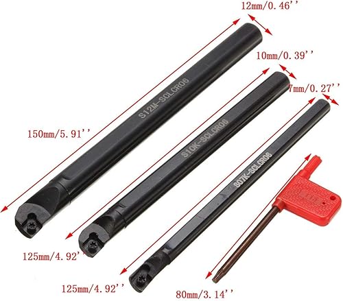 Miniatura 10 de Soporte para herramientas de torneado de torno CNC SPB26-3 Herramienta de corte de ranurado con 10 piezas de cuchillas de insertos de carburo GTN-3