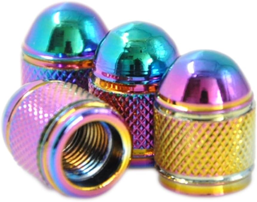 Bullet Style Alloy Car Wheel Tire Tyre Valve Dust Caps Covers Tire Set of 4 (Neo)