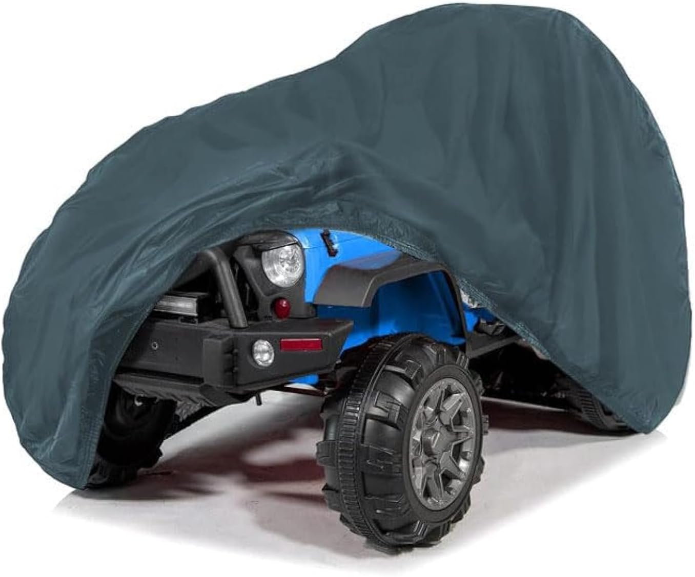 Kids Ride On Toy Car Cover, Large Waterproof Cover for Power Wheels Jeep Truck, Heavy-Duty 600D Waterproof Oxford Fabric, All-Weather Protection Universal Fit Power Wheels Cover Grey