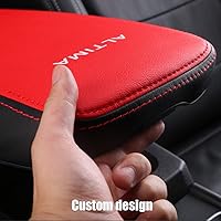 Vista 4 de XITER Protector de funda para reposabrazos de automóvil, 1 almohadilla de cuero para consola central para Nissan Altima 2019-2025, protector de caja