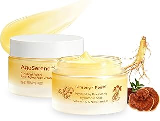 Crema facial hidratante de ginseng y reishi, ...