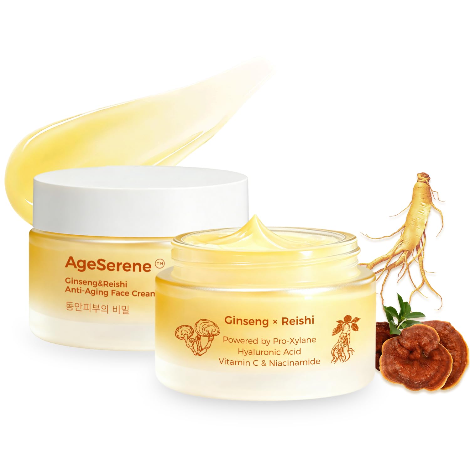 Ginseng & Reishi Anti-Aging Face Cream - Firming Moisturizer