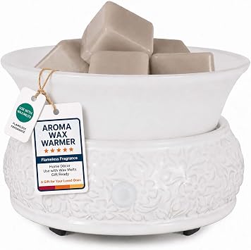 Ceramic Wax Melt Warmer for Scented Wax Melts 3-in-1 Electric
