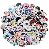Pop Singer BTS Stickers 50PCS for Laptop and Water Bottles,Waterproof Durable Trendy Vinyl Laptop Decal Stickers Pack for Teens, Water Bottles, Computer, Travel Case