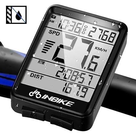 Amazon Heartst 自転車サイクルコンピュータ 自転車コンピュータ ワイヤレス 多機能バイクコンピュータ Lcd ディスプレイ サイクルメーター スピードメーター 防水 無線 バックライト 磁石 ストップウォッチ 走行距離計 防水 簡単取付 付きバイクアクセサリー Heartst
