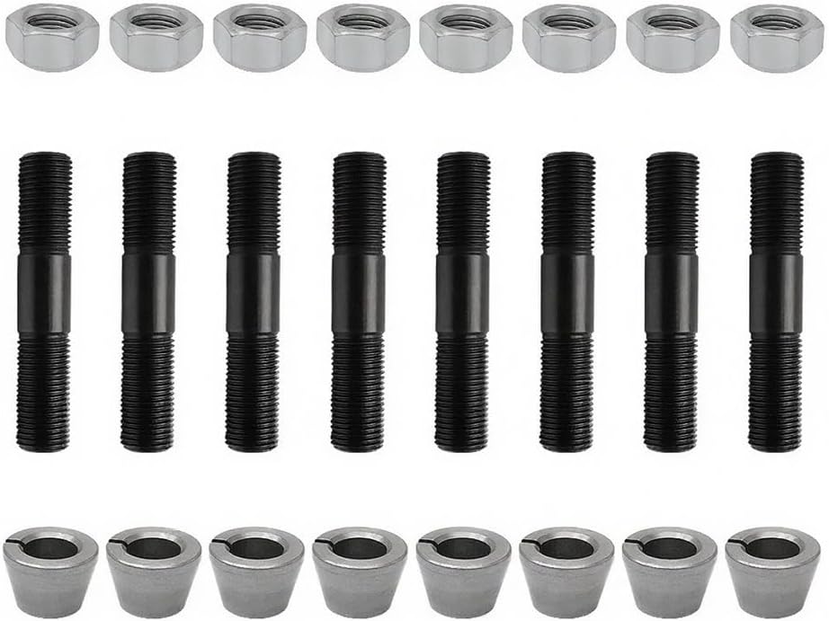 8 Studs Conical Washer Lock Nuts Steer Stud Kit Fits For 44