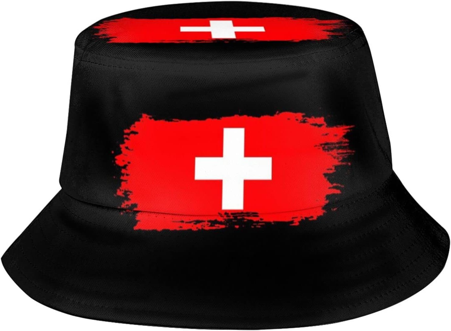 ASYGCute Flag Bucket Hats Fashion Sun Cap Packable Outdoor Patriotic Fisherman Hat for Women Men