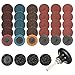 35Pcs Sanding Discs Set, 2 inch Quick Change Discs,Surface Conditioning Discs, with 1/4 inch Tray Holder, for Surface Prep Strip Grind Polish Finish Burr Rust Paint Removal, by INSMA