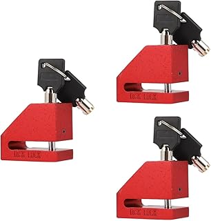 Vaguelly 3 pcs Bicycle disc Brake Lock Mountain Bike Lock Portable disc Brake Lock Motorcycle Lock Riding Equipment Mountain Bike Disc Bikes Bike Brake Lock Scooter Bike Motorcycle Bike