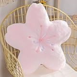 Cherry Blossom Plush Throw Pillow Living Room Sofa Pillow Flower Chair Cushion Throw Pillow (15.74 * 15.74, pink)