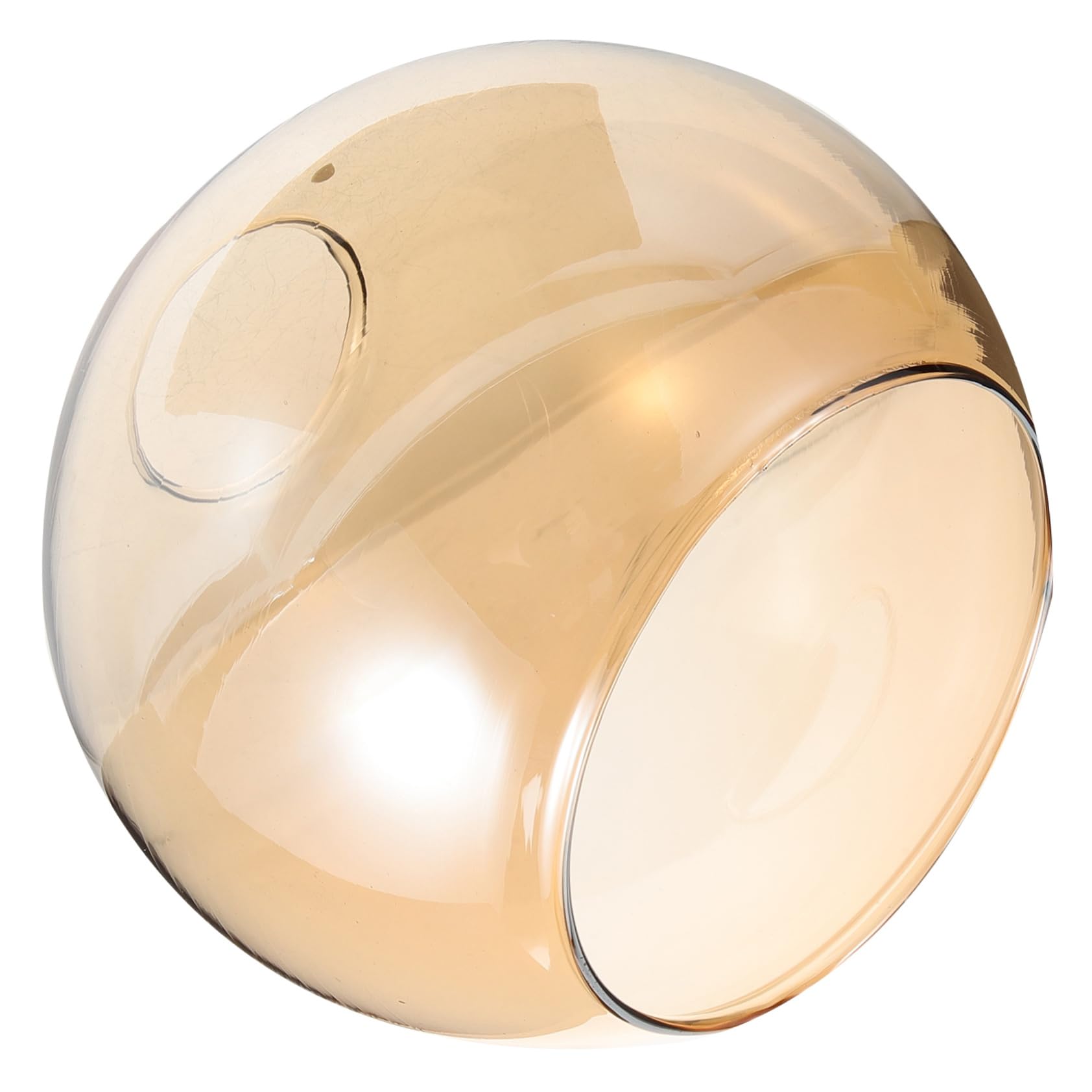 Luxshiny Paralume in Vetro Trasparente 6 Pollici Ricambio Per Lampada a Sospensione E27 Copertura Paralume Sfera Per Illuminazione Interni E Atmosfera Accogliente