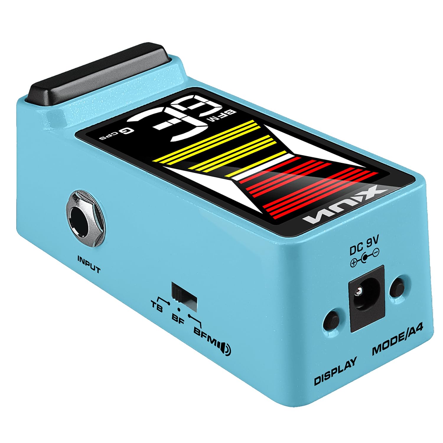 Nux NTU-3 MKII Flow Tune - Afinador con cable jack keepdrum, color azul