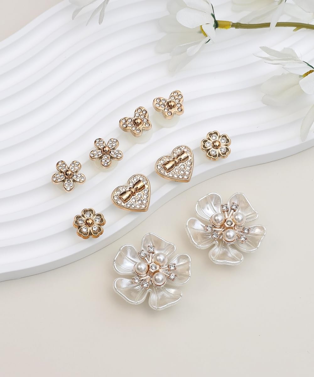 20 Pcs Bling Croc Charms for Women Girls – Shoe Accessories for Decoration
