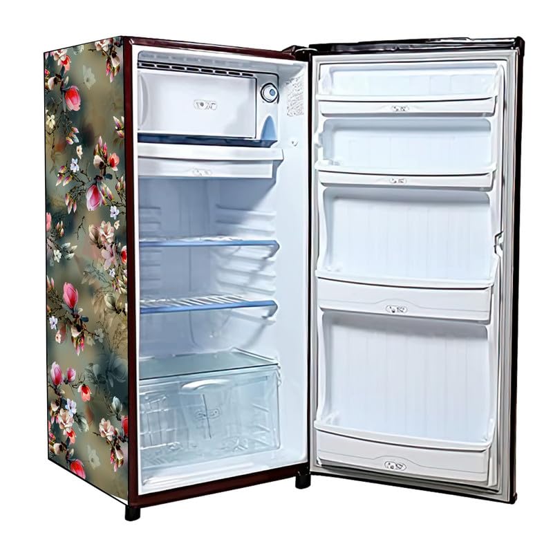 PVC Single Door Fridge Cover 190-Litres Waterproof, Dustproof, Compatible for All Brand Models, Green. discount deal