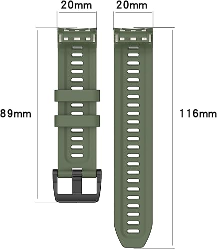 Miniatura 3 de FitTurn Paquete de 3 bandas de silicona para Garmin Approach S70 1.654 in 1.850 in, correa deportiva suave impermeable de repuesto para Approach S70
