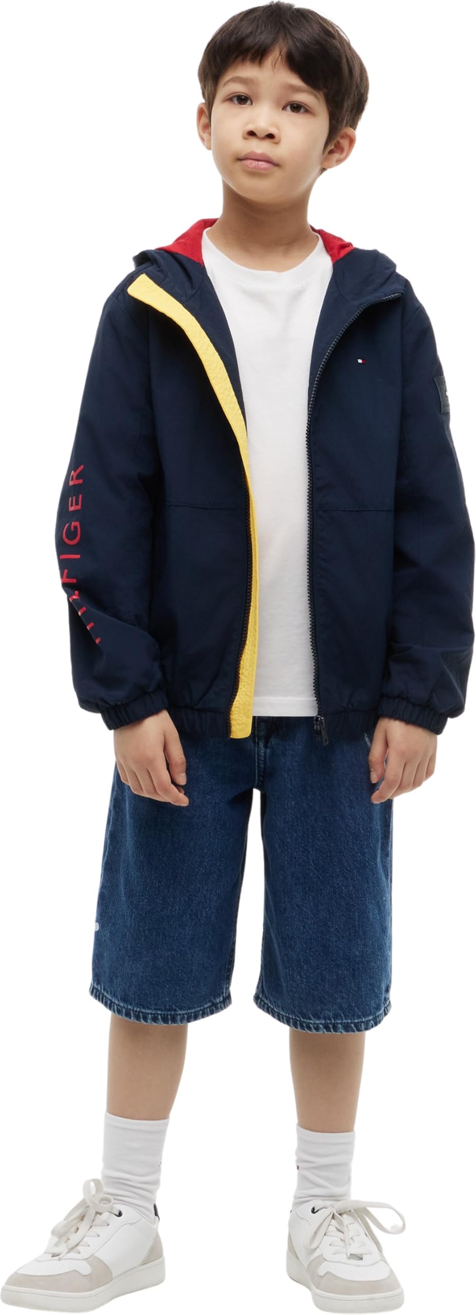 Tommy Hilfiger Windbreaker Graphic Jacket Kb0kb10587 Chaqueta cortavientos Niños