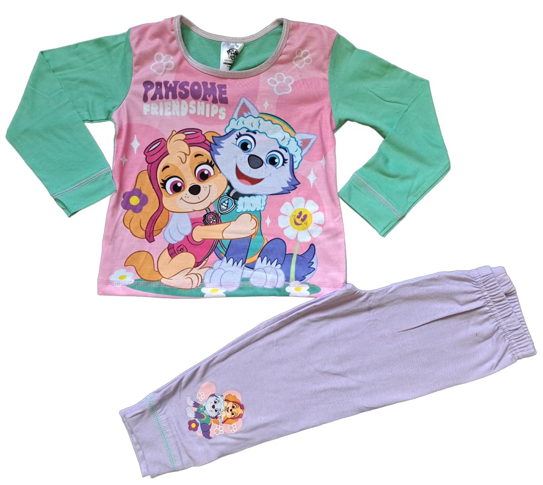 Paw Patrol Girls Pawsome Friendship Pyjamas. 4-5 Years Multicolor