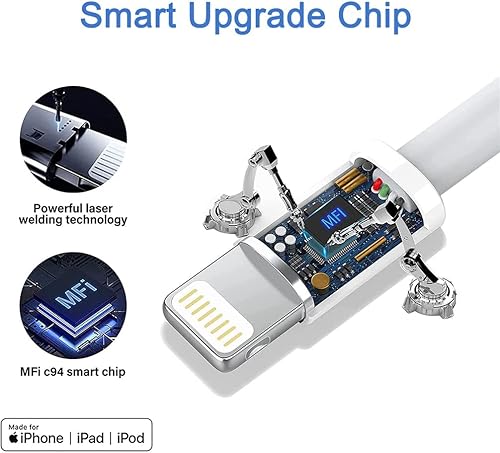 Miniatura 3 de Paquete de 2 auriculares Apple con cable con conector Lightning certificado Apple MFi Auriculares intrauditivos para iPhone con micrófono integrado